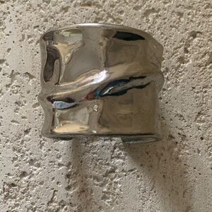 Silver Tone Statement Cuff Bracelet